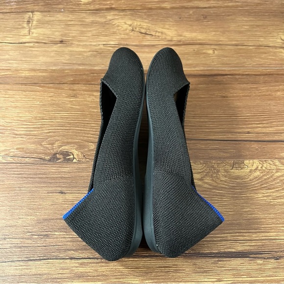 Rothy’s Black Slip-On Round Toe Flats Women’s Size 5.5 Shoes - Picture 5 of 10